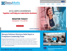 Tablet Screenshot of documatix.com